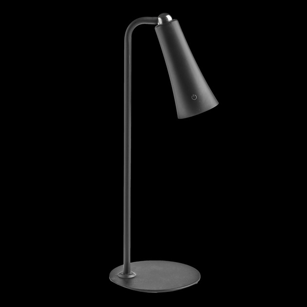 NO CABLE black bordslampa uppladdningsbar LED